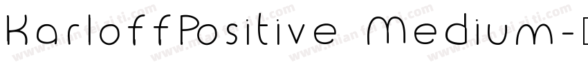 KarloffPositive Medium字体转换